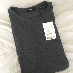 Theory Gray Tee with pocket